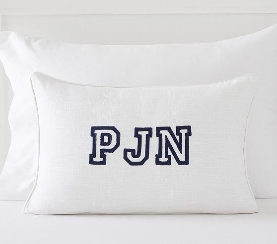 Monogram Name Pillow Cover | Pottery Barn Kids