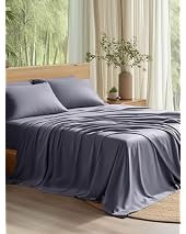 Bedsure Queen Sheet Set, Cooling Sheets for Queen Size Bed Set, Rayon Derived from Bamboo, PureWo... | Amazon (US)