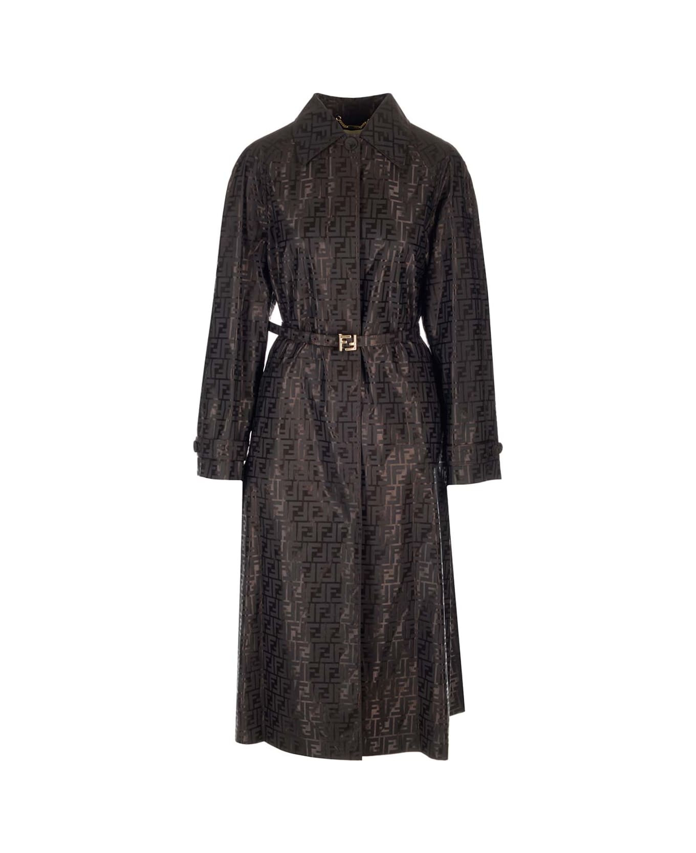 Monogram Jacquard Trench Coat | Italist