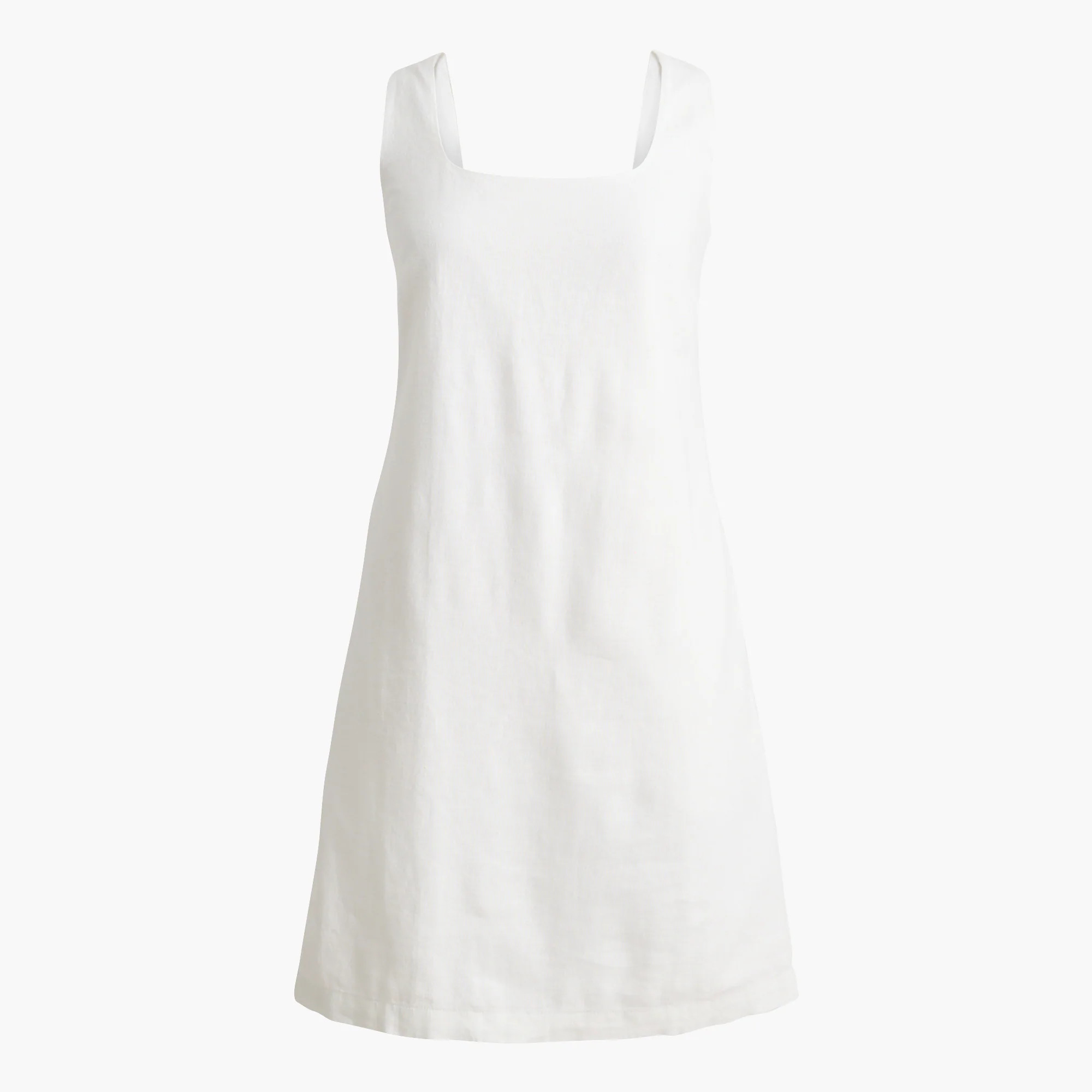 Linen-bend squareneck shift dress | J.Crew Factory