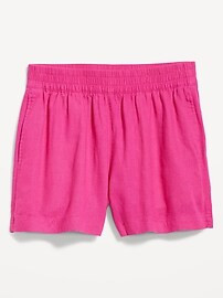 High-Waisted Linen-Blend Pull-On Shorts -- 3.5-inch inseam | Old Navy (US)