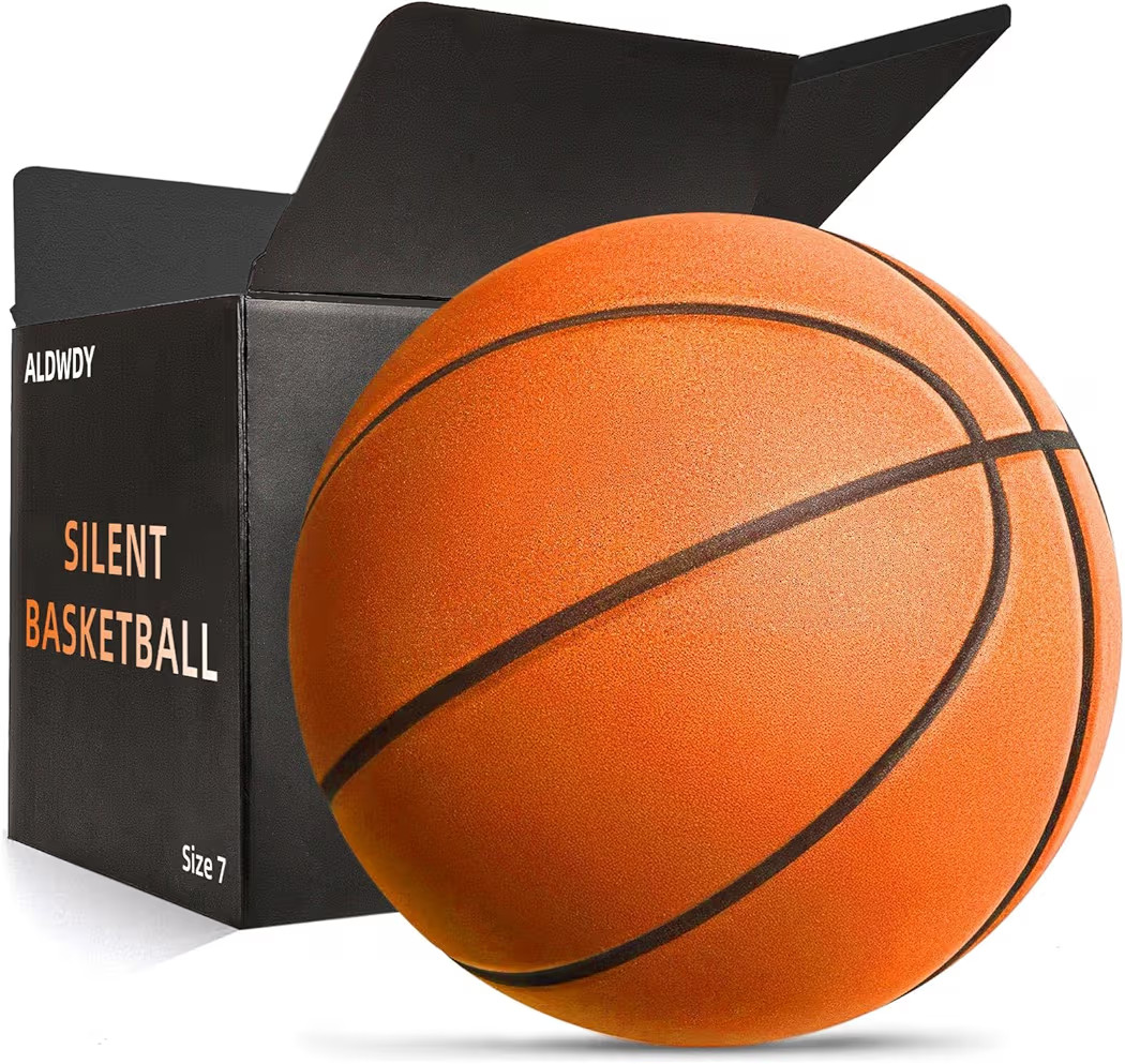 Silent Basketball Size 7 (29.5") – Grooved Airless Indoor Basketball for Quiet Dribbling and In... | Amazon (US)