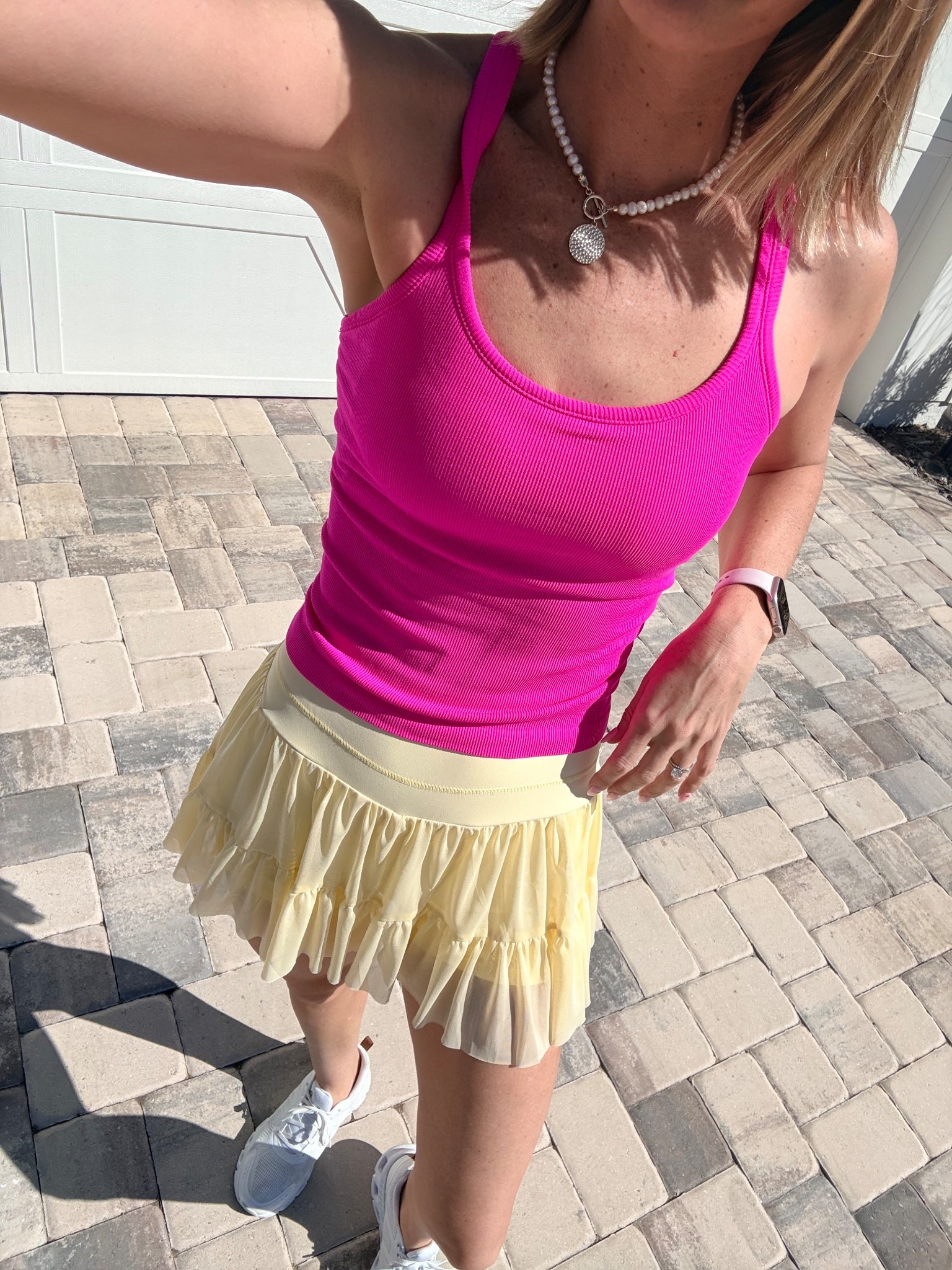 Mom walk outfit! The cutest skirt and top from Amazon! 

Small in both! 

#LTKActive #LTKfitnessgoals #LTKootd