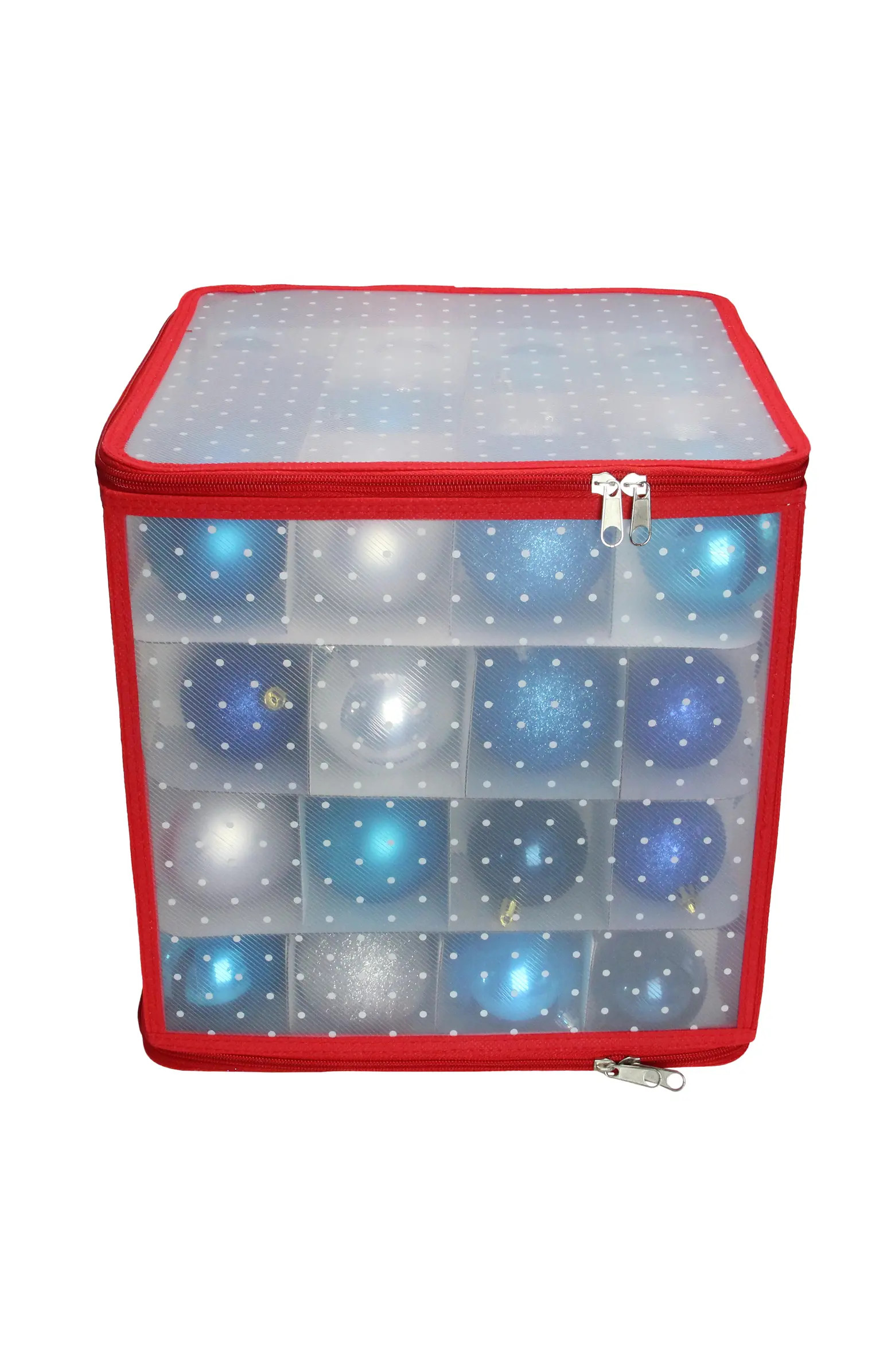 Northlight 12.5" Transparent Zip Up Christmas Storage Box - Holds 64 Ornaments | Nordstrom | Nordstrom