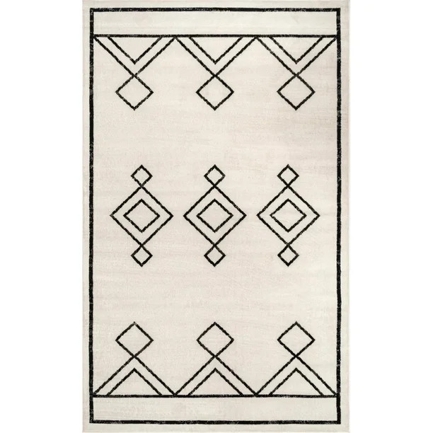 nuLOOM Saniyah Geometric Diamond Area Rug - Walmart.com | Walmart (US)