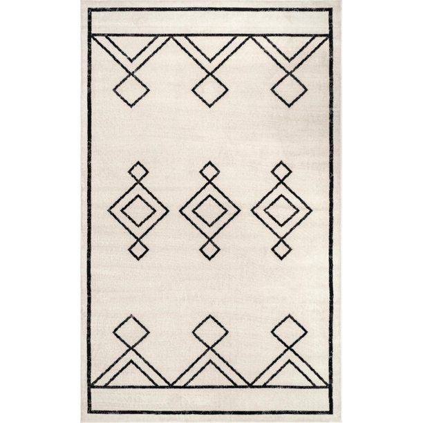 nuLOOM Saniyah Geometric Diamond Area Rug - Walmart.com | Walmart (US)