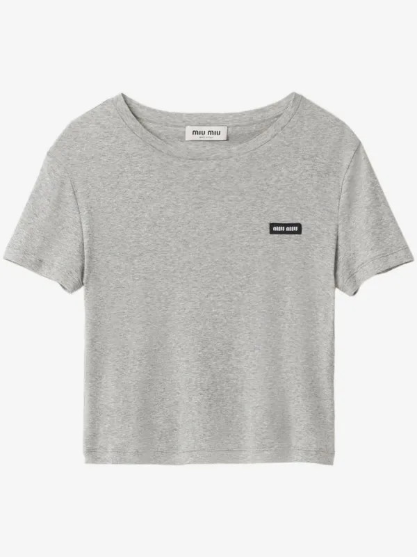 ribbed jersey T-shirt | Farfetch Global