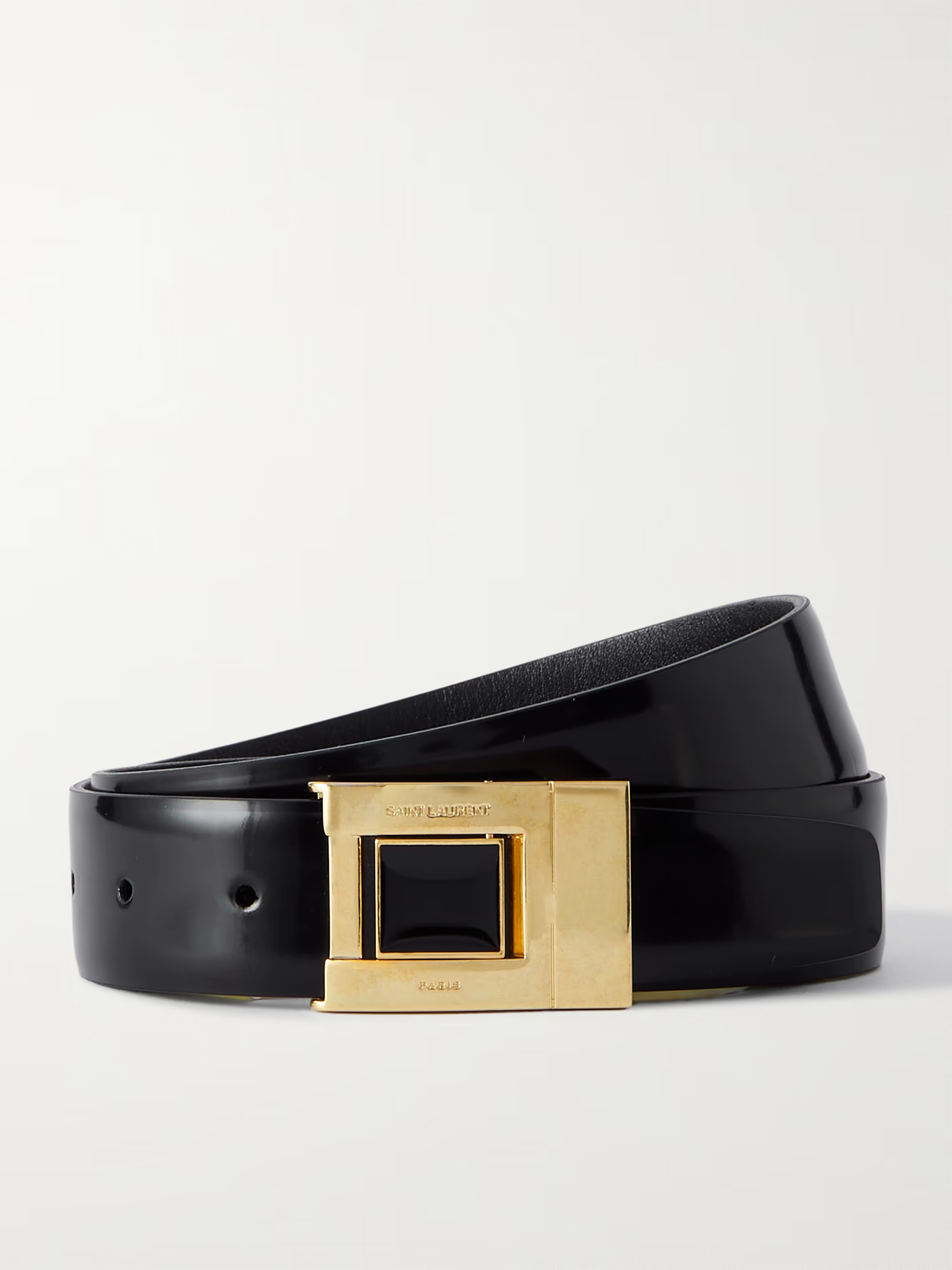 Glossed-leather belt | NET-A-PORTER APAC