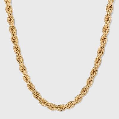 Gold Twisted Chain Necklace - A New Day&#8482; Gold | Target