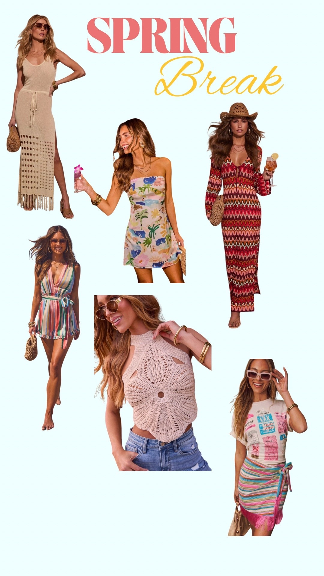 Spring Break Looks! 🥥🤍🏝️

#LTKTravel #LTKootd #LTKSwim