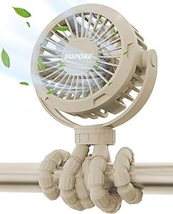 Mini Portable Baby Stroller Fan,3 Speed Personal Handheld Fan,Battery Operated Rechargeable 360°... | Amazon (US)