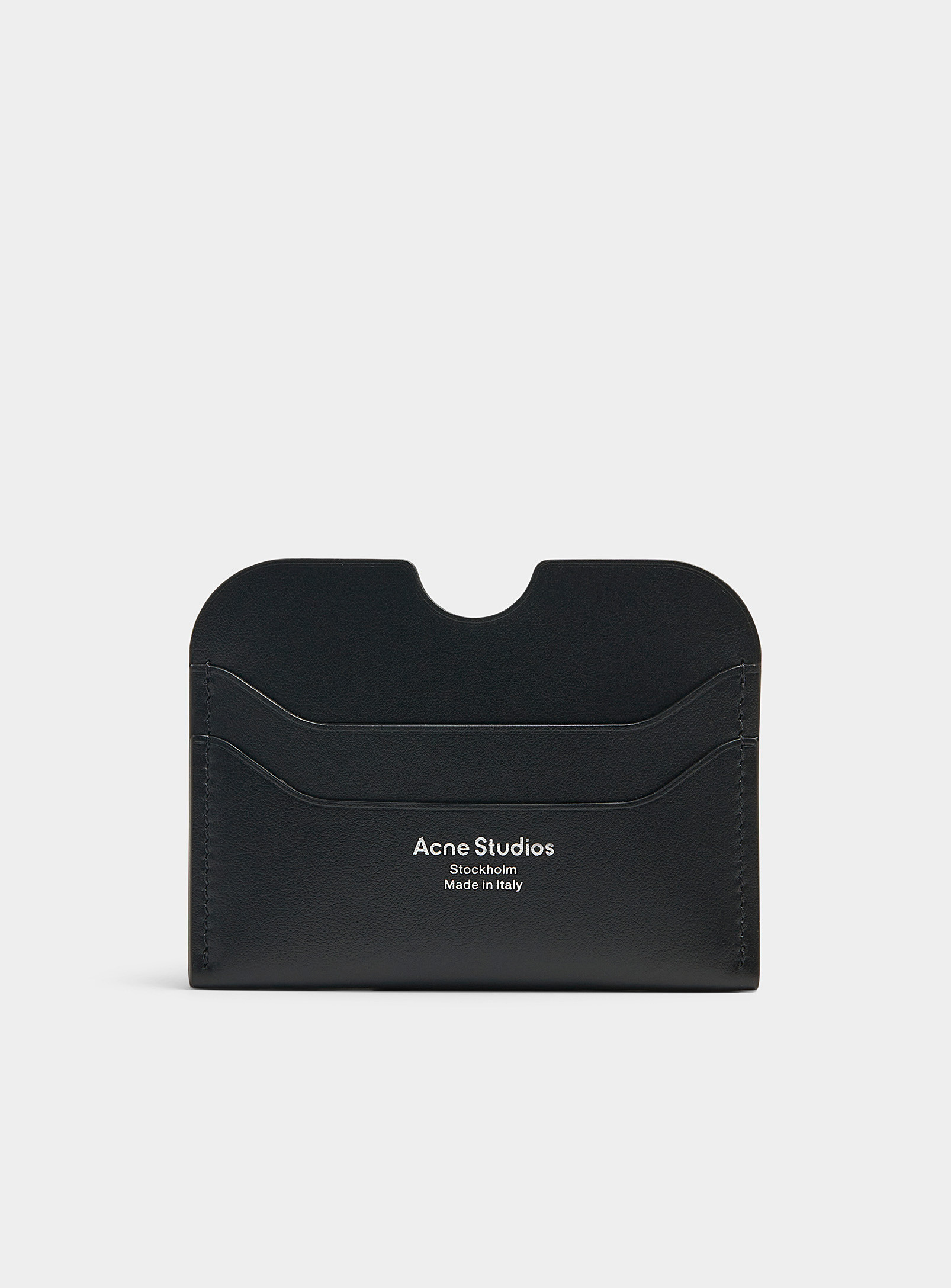 Acne Studios - Men's Plain leather card holder | Simons
