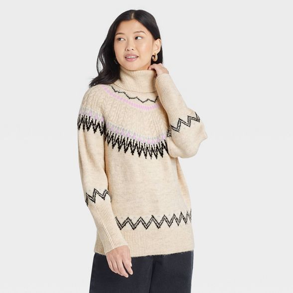 Women's Turtleneck Pullover Sweater - A New Day™ | Target