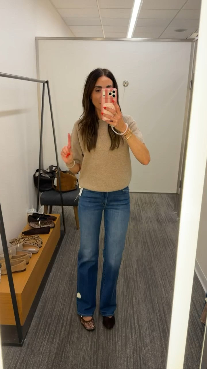 Nordstrom Anniversary Sale, nsale, MOTHER jeans size 25, cashmere sweater size XS, mesh flats.

#LTKOver40 #LTKSaleAlert
