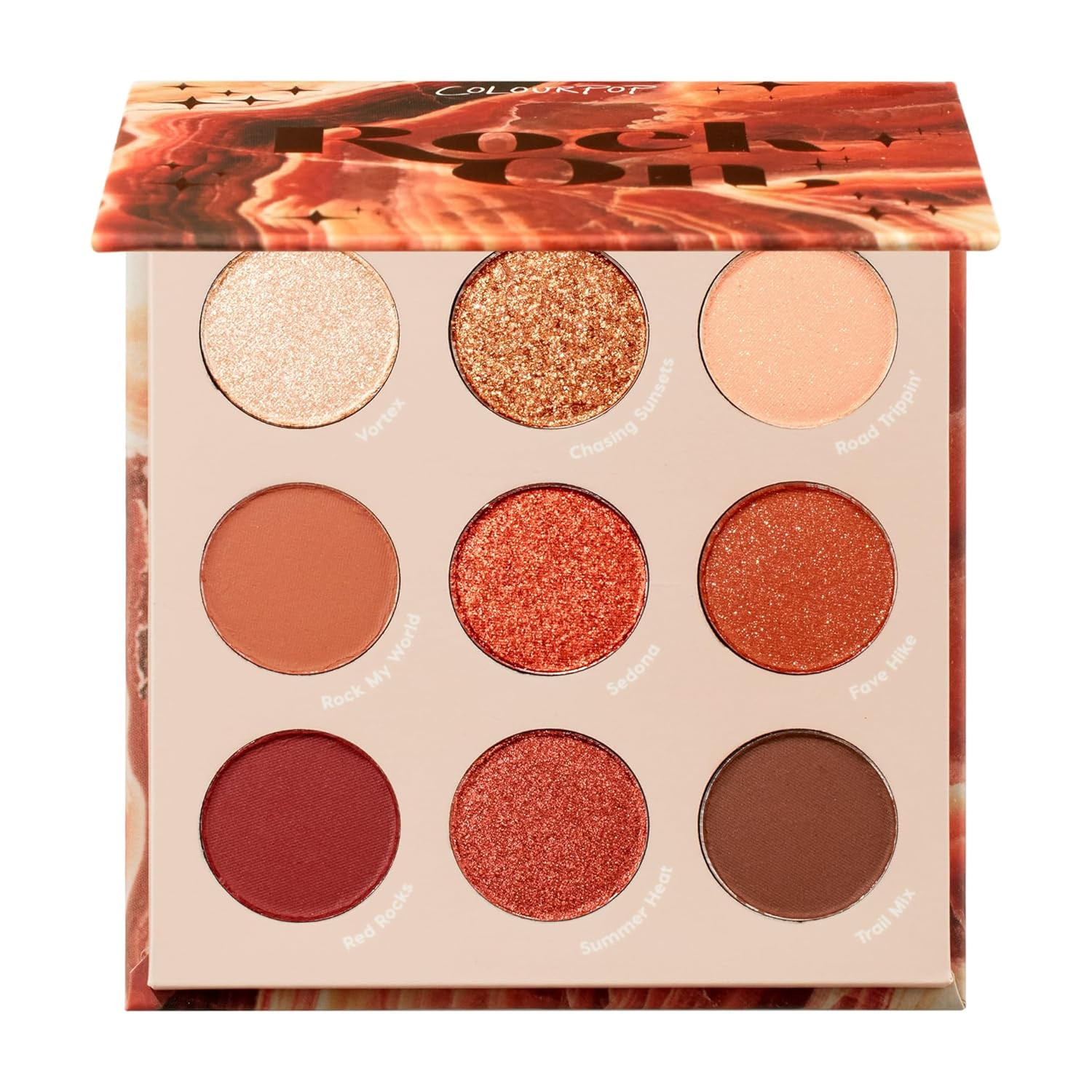 ColourPop Rock On Eyeshadow Palette - Warm, Earthy Terracotta Palette with Metallic and Matte Finishes - High-Pigment Eye Makeup with a Long-Wearing Formula (0.3 oz) | Amazon (US)