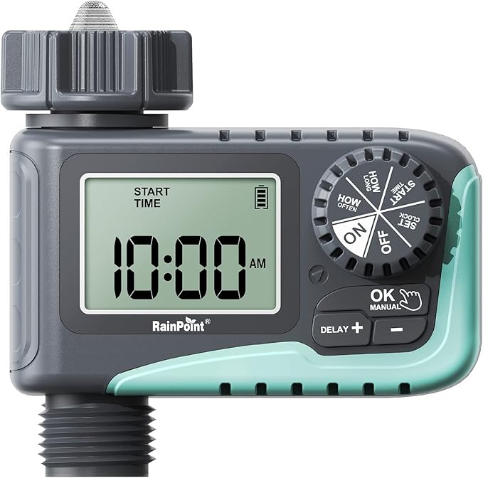 RAINPOINT Sprinkler Timer,Water Timer Programmable Garden Outdoor Hose Feature Timer with Rain De... | Amazon (US)