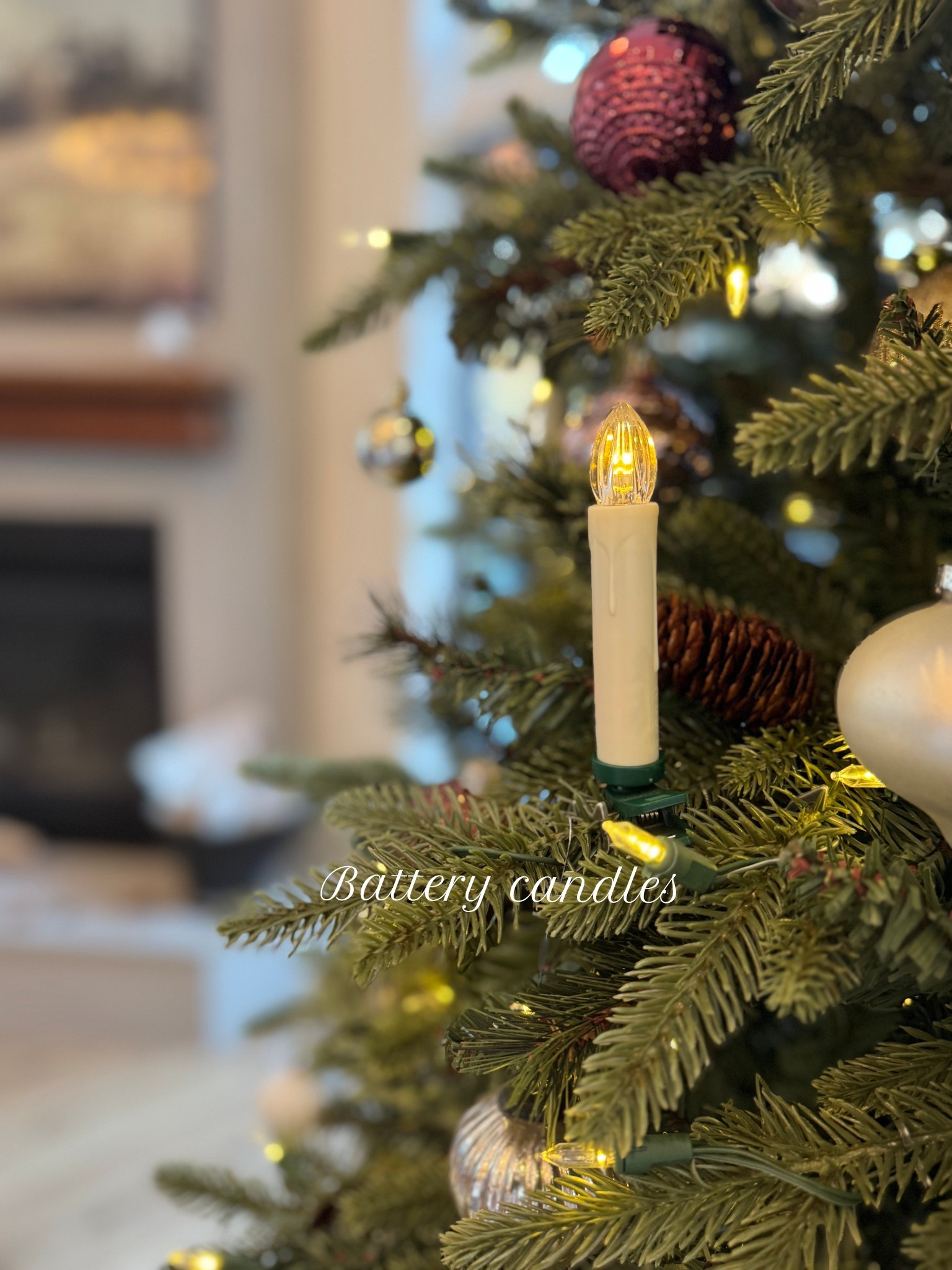 Battery clip on candles for the tree! Vintage christmas, old fashioned, family decorate holidays Amazon deal 

#LTKHoliday #LTKHome #LTKSeasonal