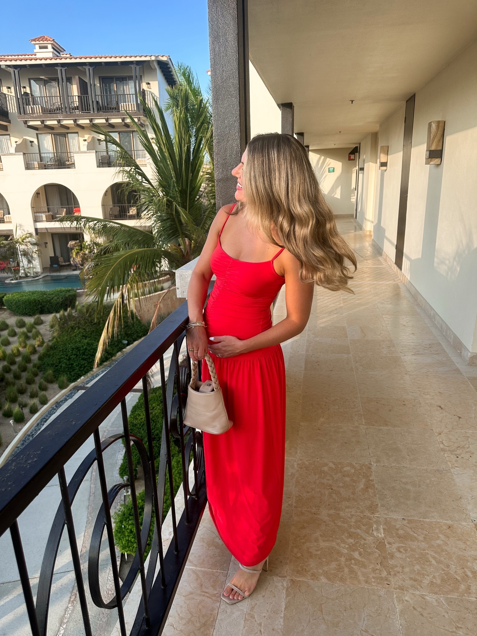 Babymoon outfit 
Vacation outfit 
Wedding guess dress 
Maternity wedding guest dress 
Size up one in the dress for a baby bump!  Otherwise, it’s true to size.  Use code ALEXA1A for a FashionPass discount 

#LTKBump #LTKTravel #LTKWedding