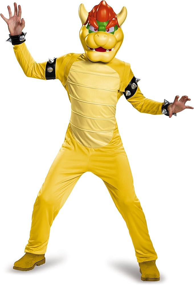 Disguise Bowser Costume for Kids, Official Nintendo Super Mario Bros Bowser Outfit | Amazon (US)