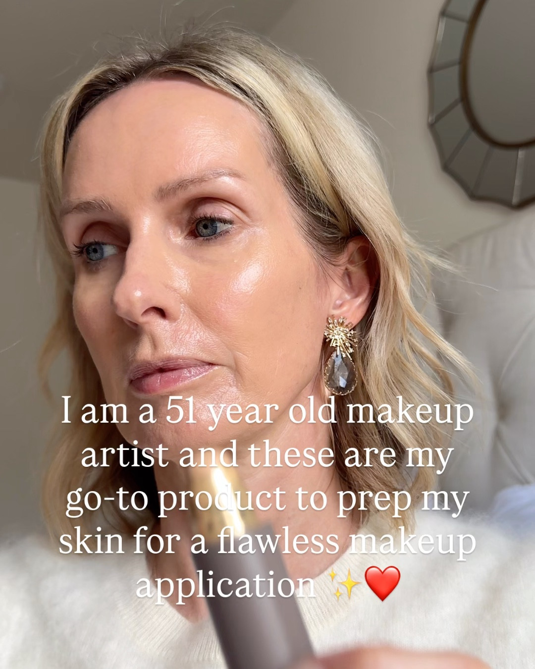 At 51, flawless makeup isn’t about piling it on — it’s all about skin prep. ✨
After decades behind the brush, these are the beauty products I swear by to hydrate, smooth, and create the perfect canvas so makeup actually looks better, lasts longer, and never settles into fine lines.

Pro tip from a makeup artist: when your skin is properly prepped, you can wear less makeup and still look more polished. This is the routine I do every single time before applying complexion products — especially for dry or mature skin.

Because great makeup always starts before the foundation. 💄

#over40makeup #matureskinmakeup #makeupartisttips #skinprep #flawlessmakeup #dryskinroutine #beautyover50


#LTKOver40 #LTKBeauty #LTKgrwm