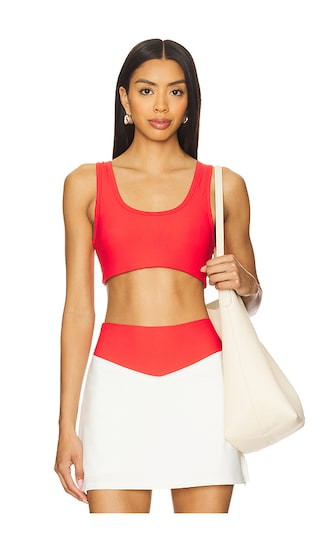 THE UPSIDE Pacific Harley Scoop Neck Sports Bra in Red. - size XXS | Revolve Clothing (Global)