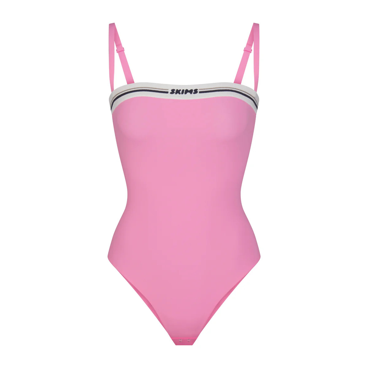 LOGO STRAIGHT NECK BODYSUIT | SKIMS (US)