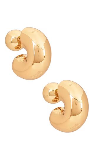 Jenny Bird Tome Medium Hoop Earrings in Metallic Gold. | Revolve Clothing (Global)