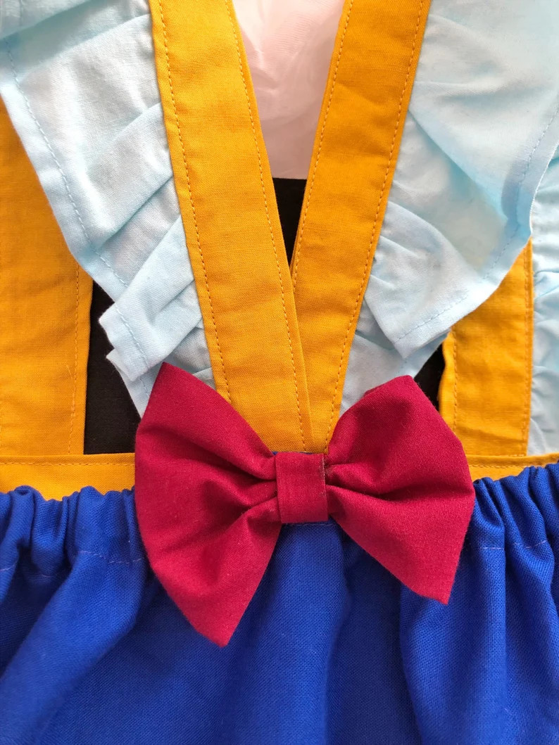 Anna Inspired Romper, Machine Sewn Flowers, Cotton Fabrics - Etsy | Etsy (US)