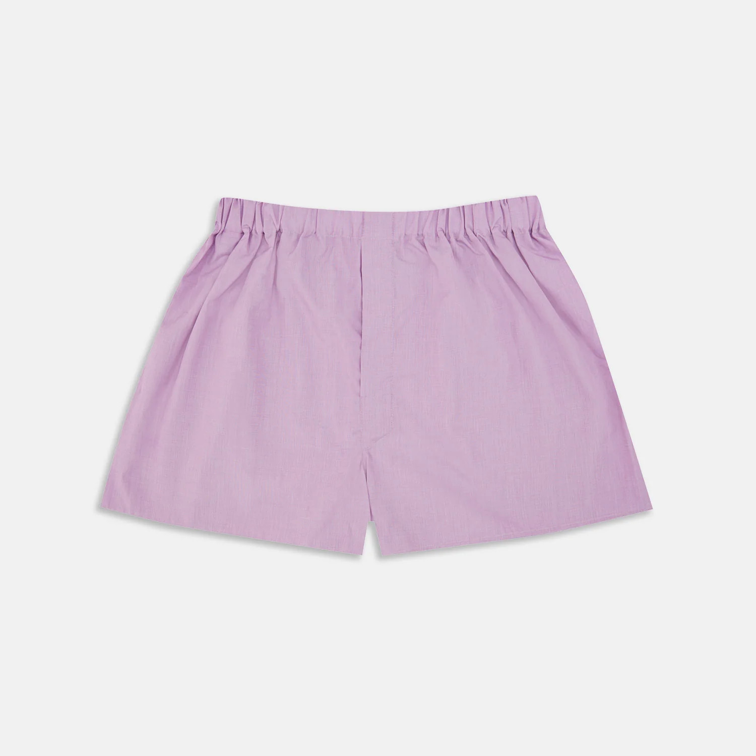 Lilac End-On-End Cotton Boxer Shorts | Turnbull & Asser