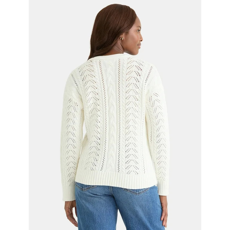Time and Tru Women's Boyfriend Cardigan Sweater, Lightweight, Sizes XS-XXXL | Walmart (US)