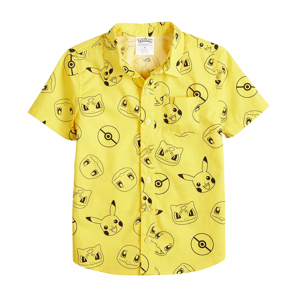 Boys 4-12 Jumping Beans® Pokemon Button-Down Shirt | Kohl's