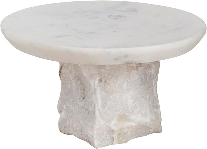 Round Marble Cutting Board with raw edge pedestal | Amazon (US)