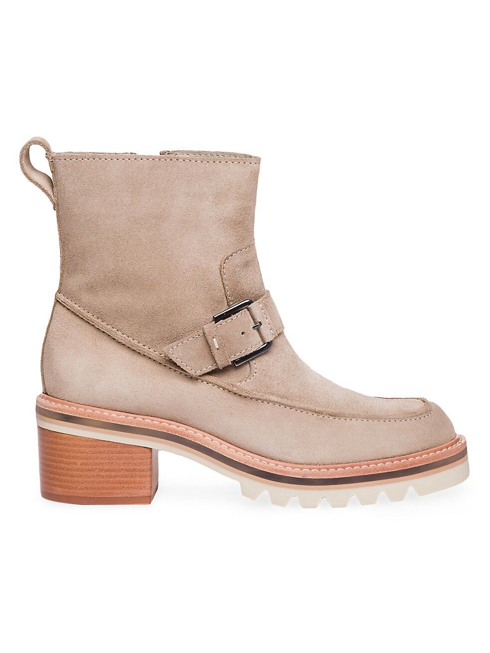 Sonja Suede Buckle Bootie | Saks Fifth Avenue