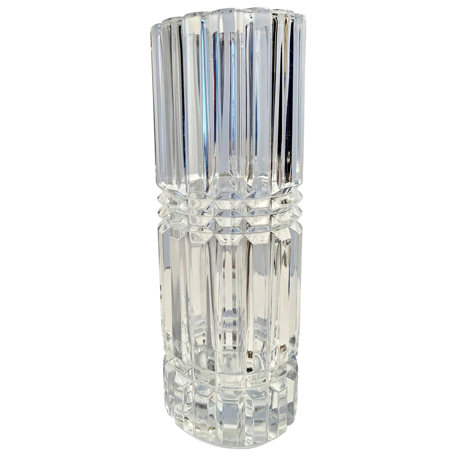 Cut Crystal Vase | Chairish