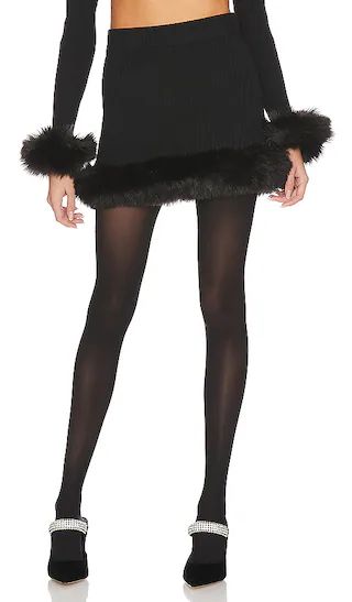 Fran Mini Skirt in Black | Revolve Clothing (Global)