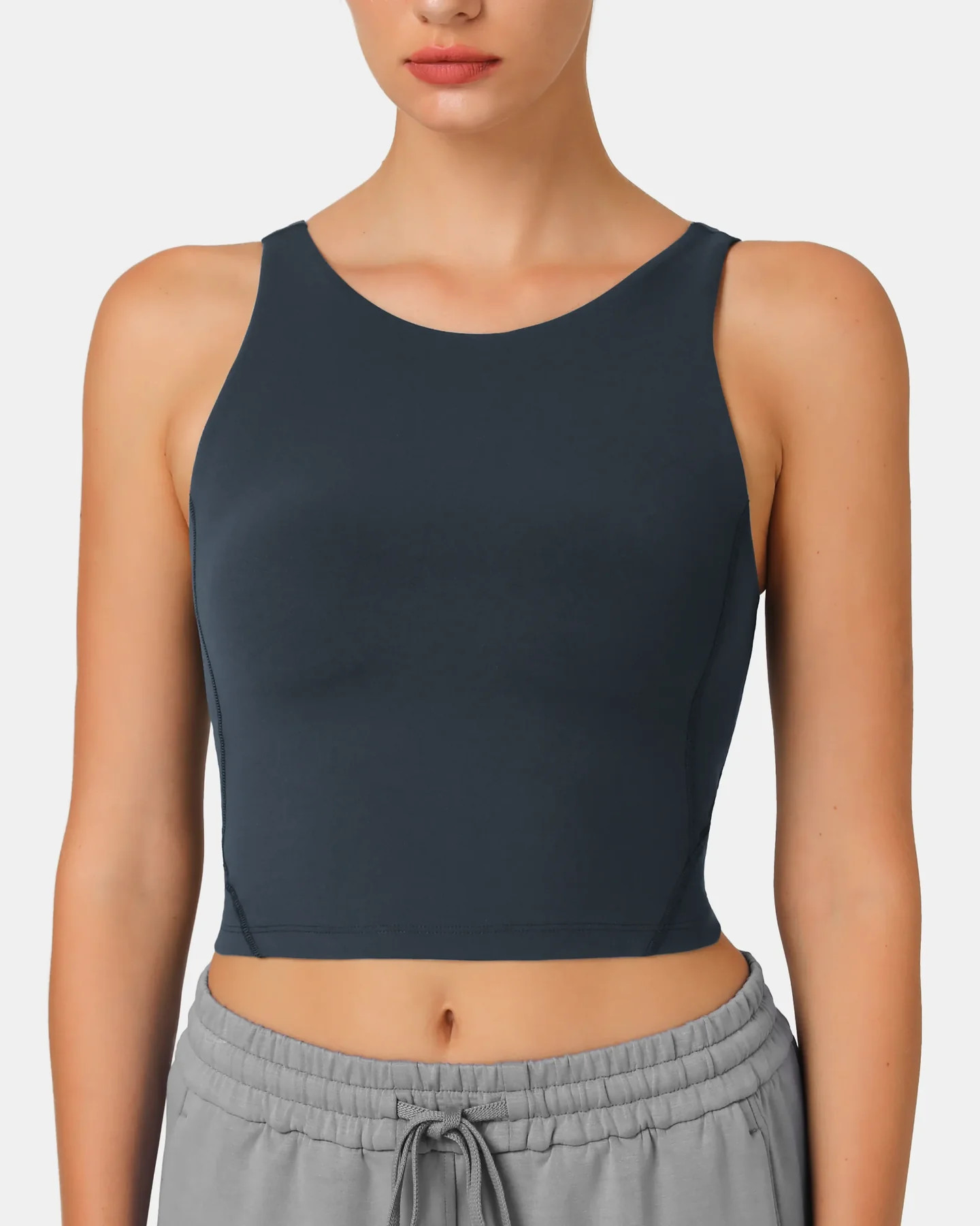 Dreamlux® High Neck U-Back Tank Top w/ Removable Padded Cups | Colorfulkoala Affiliate Program