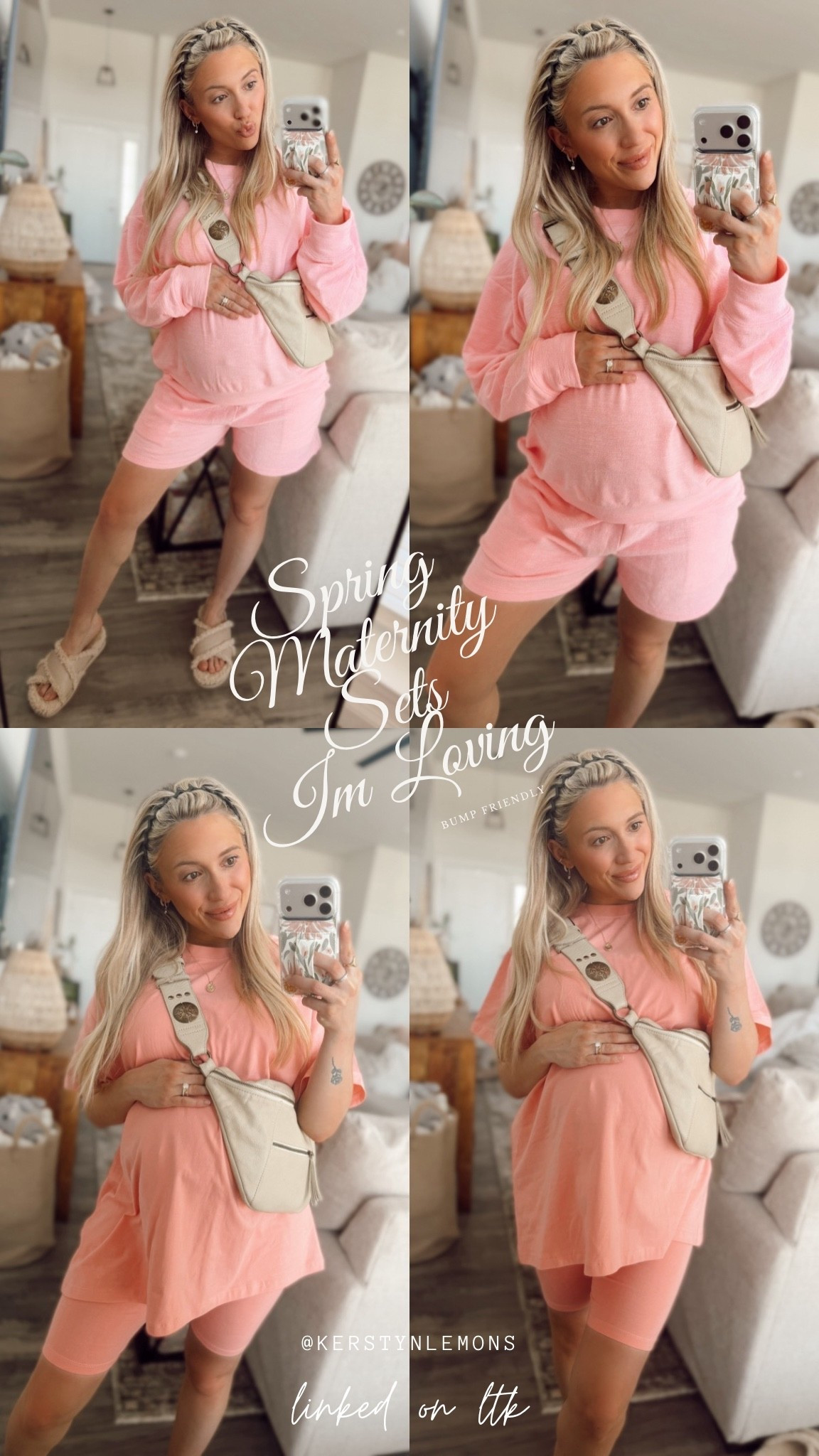 Two sets you need for your pregnancy this spring + summer! These work for pregnancy / maternity but also great for pre pregnancy and postpartum ✨

Thank me later - size medium for the top set and size small for the bottom set for reference! 

#LTKBaby #LTKootd #LTKBump