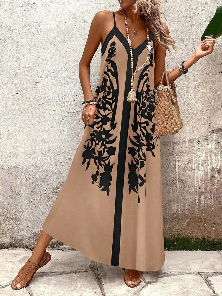 Breezaya Printed Maxi Dress | SHEIN