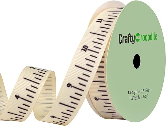 CraftyCrocodile Teacher Crafting Ribbon - Measuring Ribbon for Crafts and Gifts - School Ruler Te... | Amazon (US)