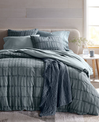 Indigo Stripe 3-Pc. Comforter Set, Full/Queen, Exclusively at Macy's | Macy's