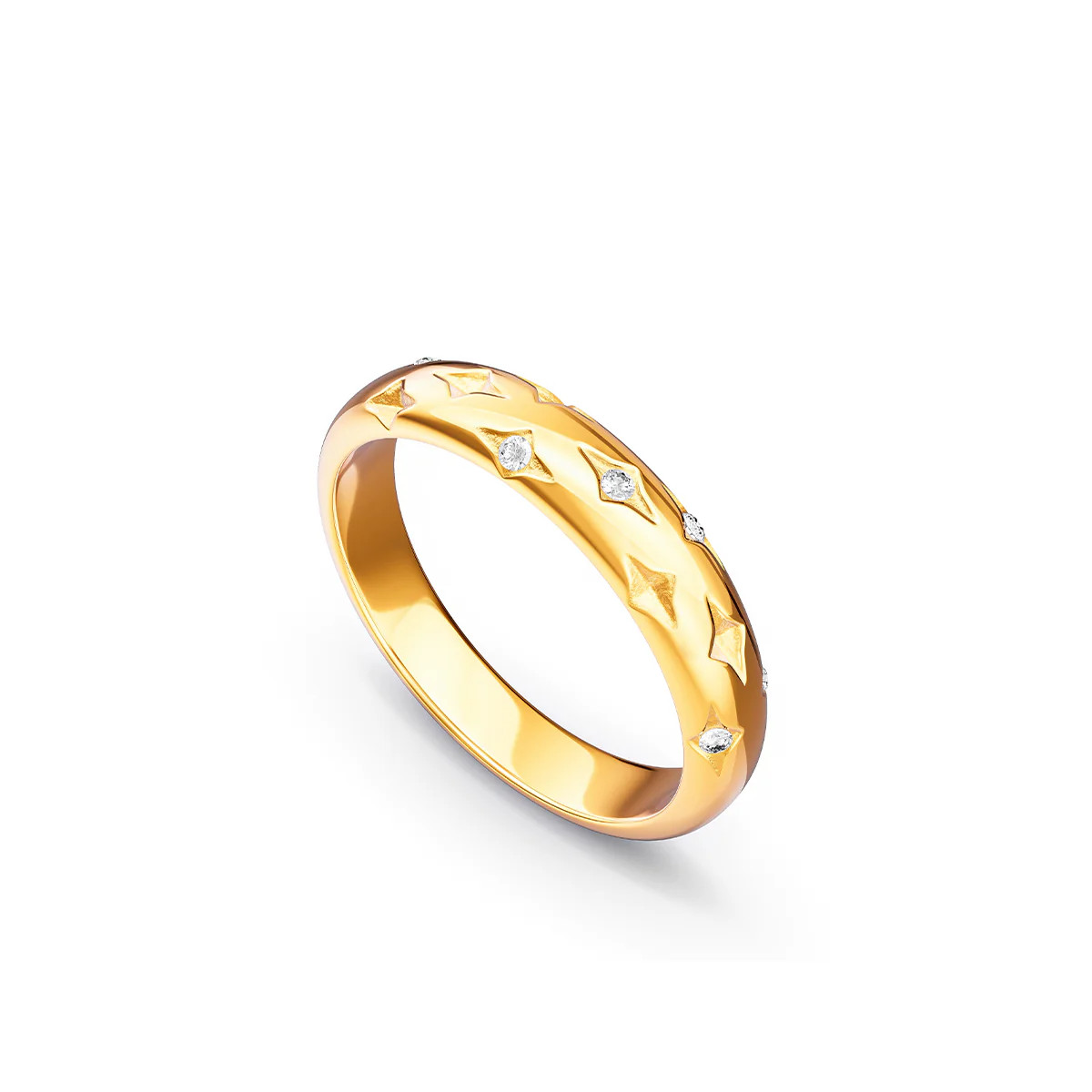 Moon and Back Ring (Gold) | Abbott Lyon