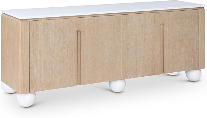 Meridian Furniture 77022Black Cardiff Collection Modern | Contemporary Sideboard/Buffet with Rich... | Amazon (US)