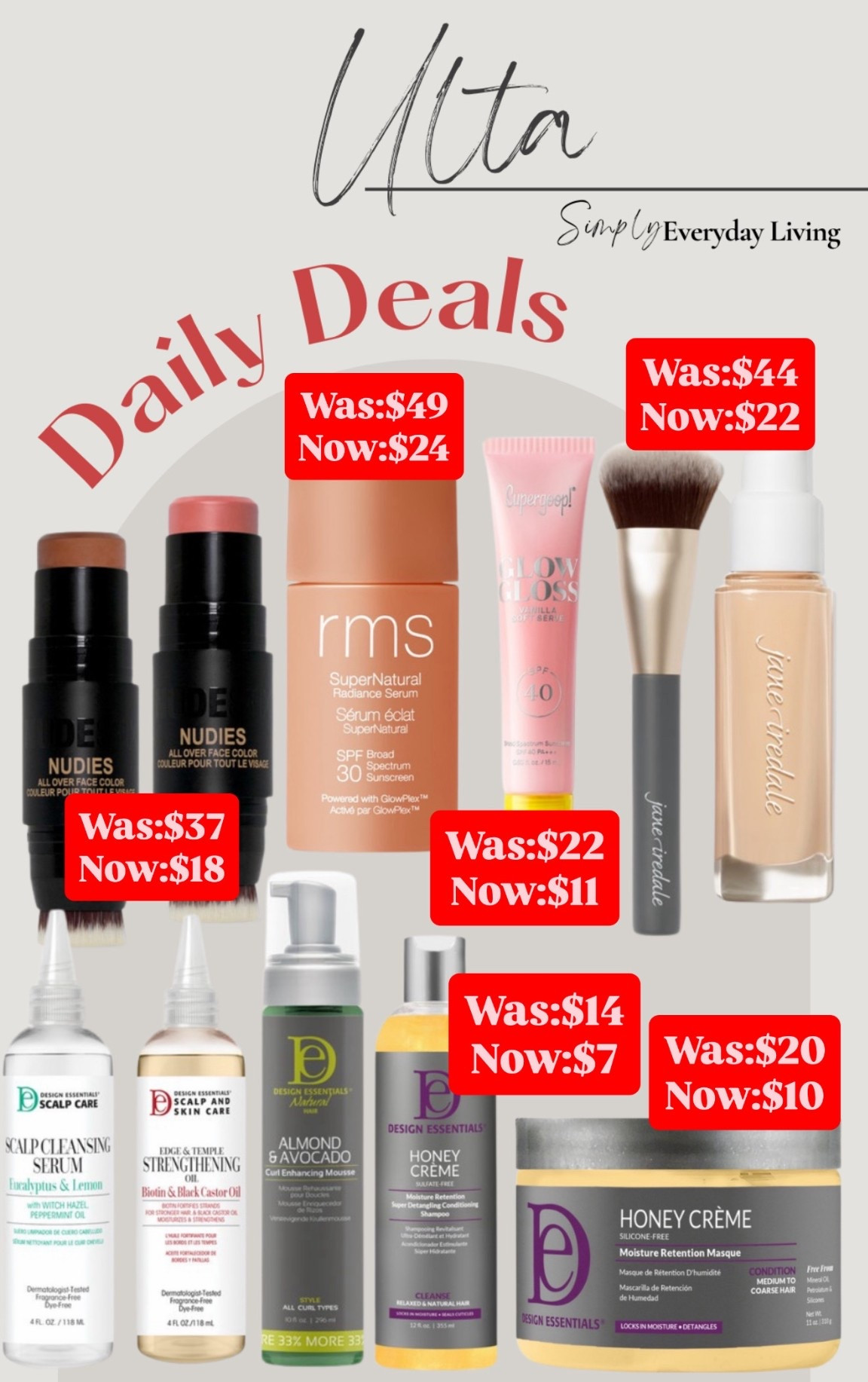 Ulta daily deals 50% off today only!

#LTKSaleAlert