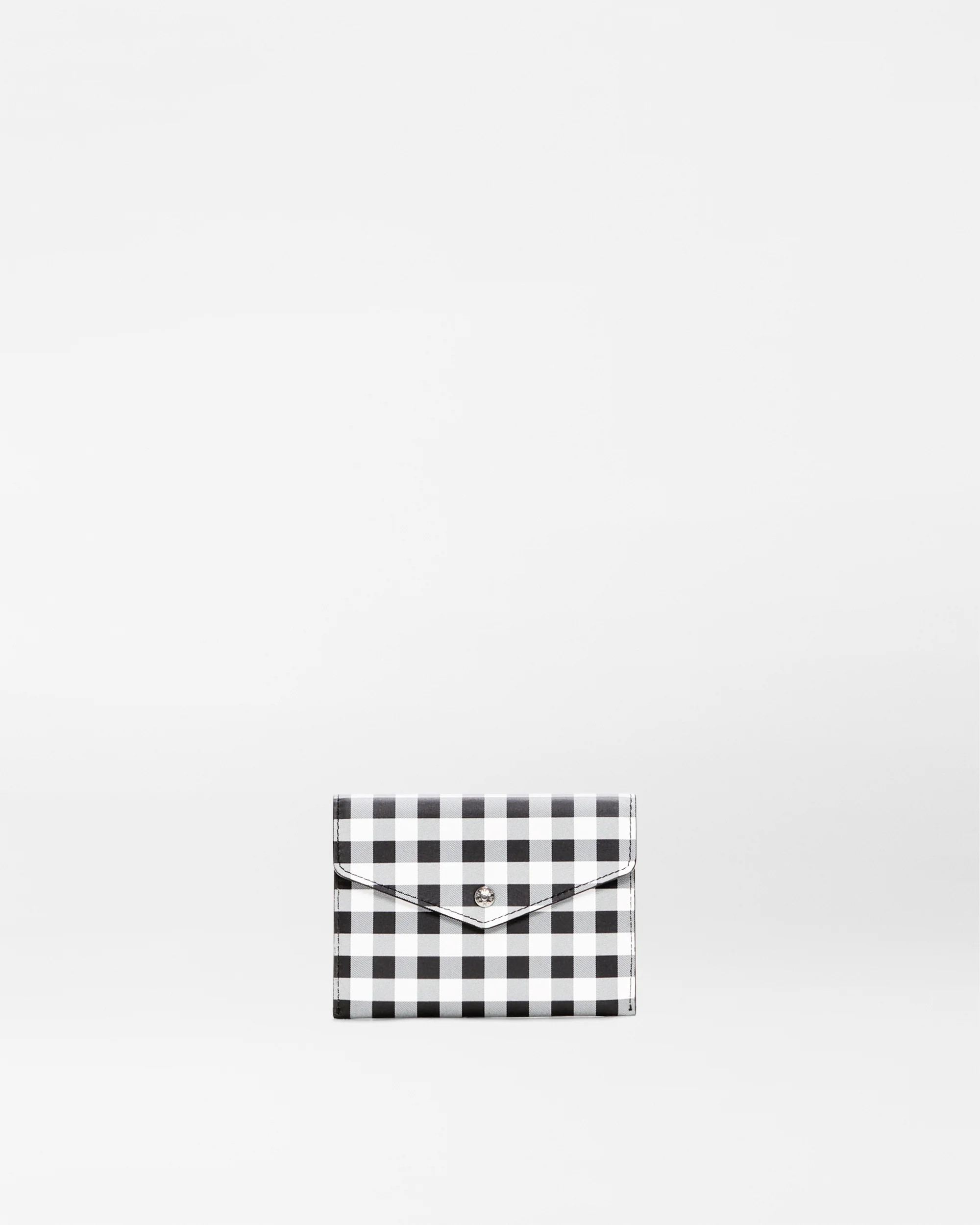MZ Wallace Black/White Gingham Greta Wallet \u2013 Accessories | MZ Wallace | MZ Wallace