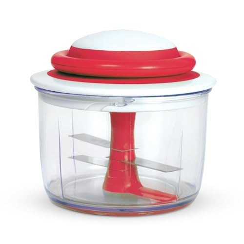 Chef'n 102-239-005 VeggiChop Hand-Powered Food Chopper, Set of 1, Cherry | Amazon (US)