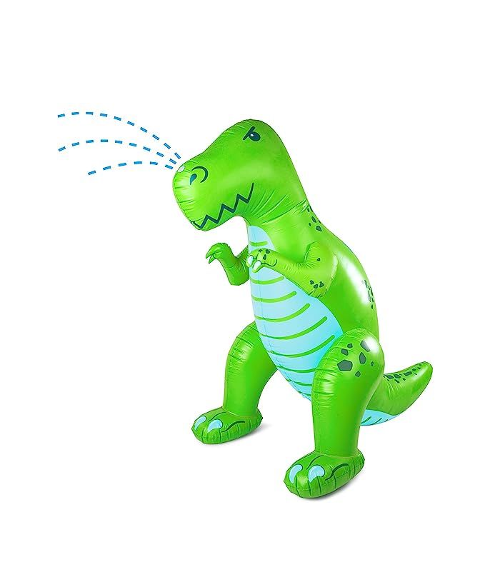 BigMouth Inc. Ginormous Inflatable Green Dinosaur Yard Summer Sprinkler, Stands Over 6 Feet Tall,... | Amazon (US)