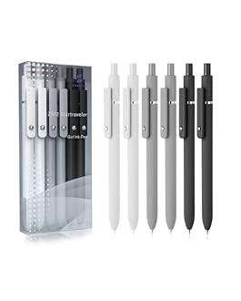 MIUTME 6Pcs Gel Pens, Retractable Gel Pens Quick Dry Ink Pens Fine Point Premium Smooth Writing Pens, Aesthetic Pens for School & Office Supplies | Amazon (US)