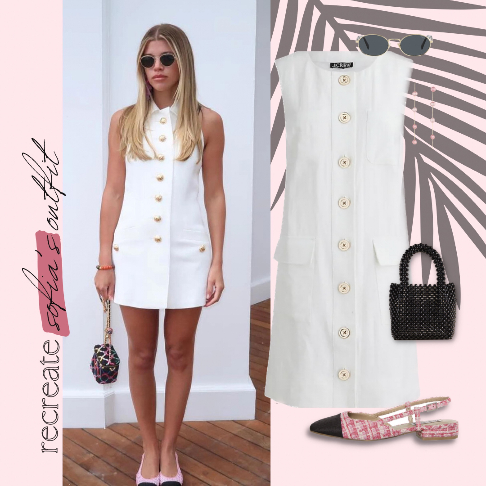 My more affordable take on one of my favorite Sofia Richie Grainge looks! Sofia Richie style, Summer dress, Chanel inspired, Slingbacks

#LTKstyletip #LTKshoecrush #LTKFind