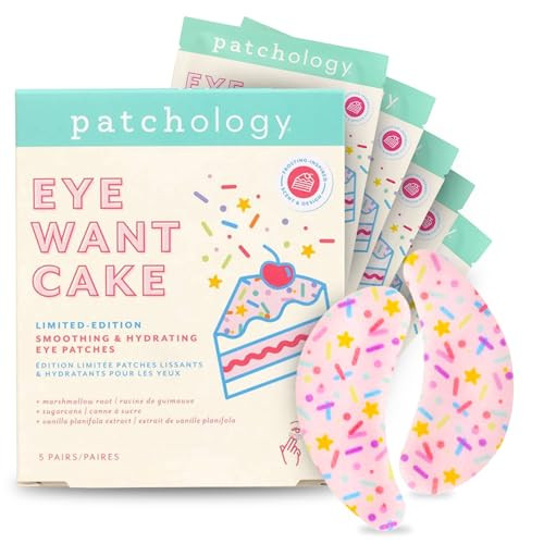 Patchology Eye Want Cake Hydrating & Smoothing Eye Patches – Under Eye Masks for Puffy Eyes, Da... | Amazon (US)