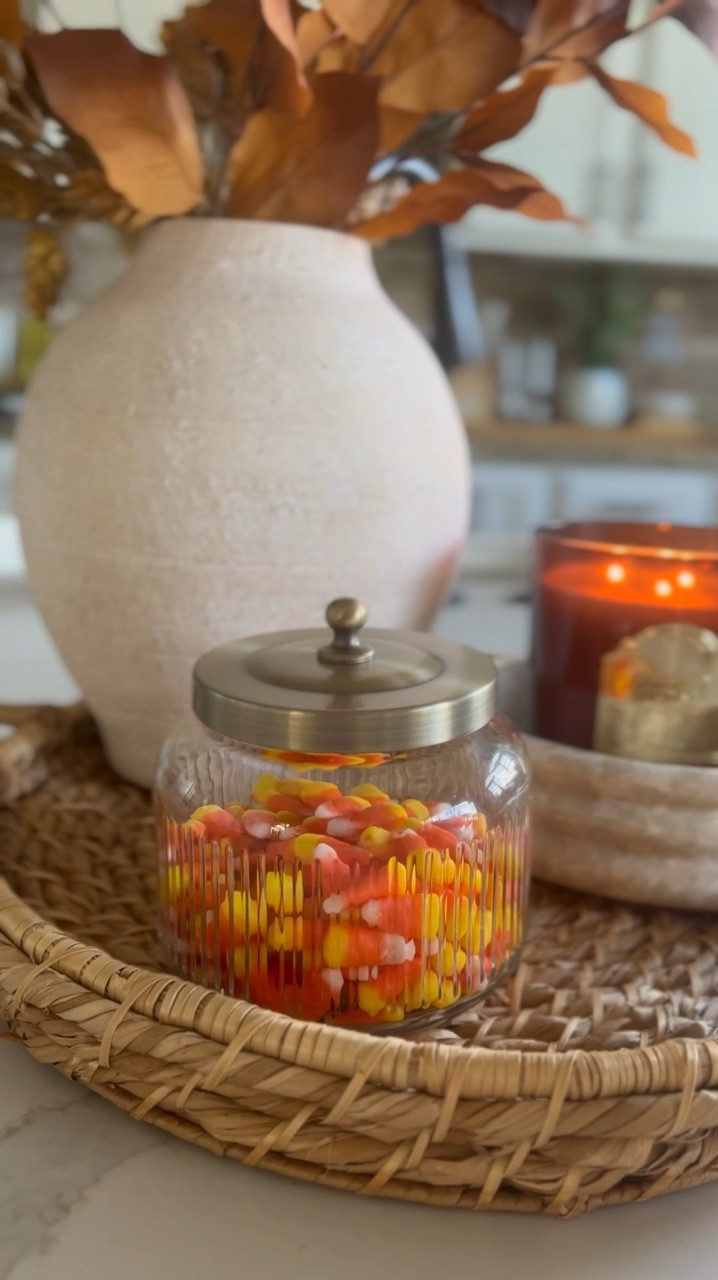 I found the cutest candy jar dish in the bathroom aisle at Target. I love the little brass knob on the lid of the decorative fluted jar. Perfect for opening and closing in between candy grabs. The jar vessel can be used for salt and pepper and various uses around the home. 

#LTKSeasonal #LTKVideo #LTKHome